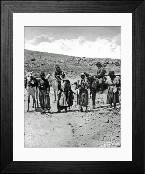 Framed Print : Travellers, Holy Land Framed Print : Travellers, Holy Land