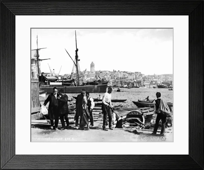 Framed Print : Waterfront scene, Istanbul, Turkey Framed Print : Waterfront scene, Istanbul, Turkey