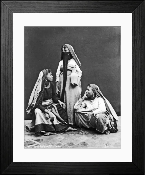 Framed Print : Group of Egyptian women Framed Print : Group of Egyptian women