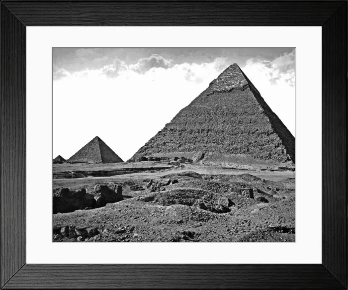 Framed Print : Pyramids at Giza, Egypt Framed Print : Pyramids at Giza, Egypt