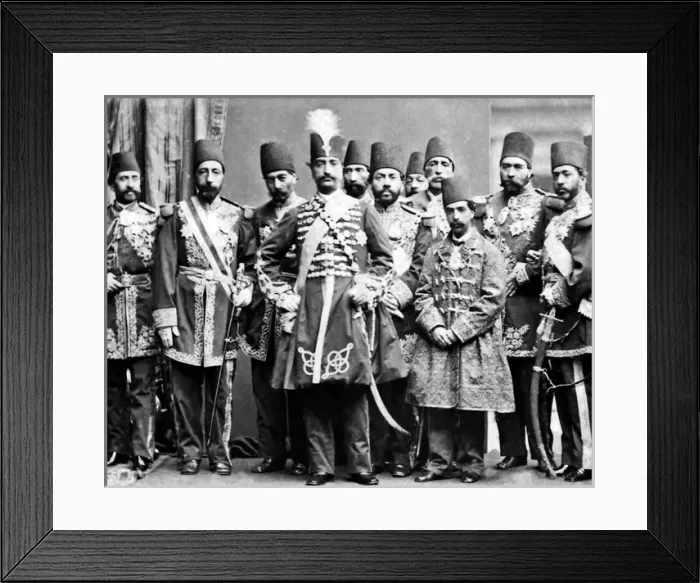 Framed Print : Shah of Persia on visit to Britain Framed Print : Shah of Persia on visit to Britain