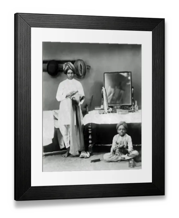 Framed Print : Servants in India Framed Print : Servants in India