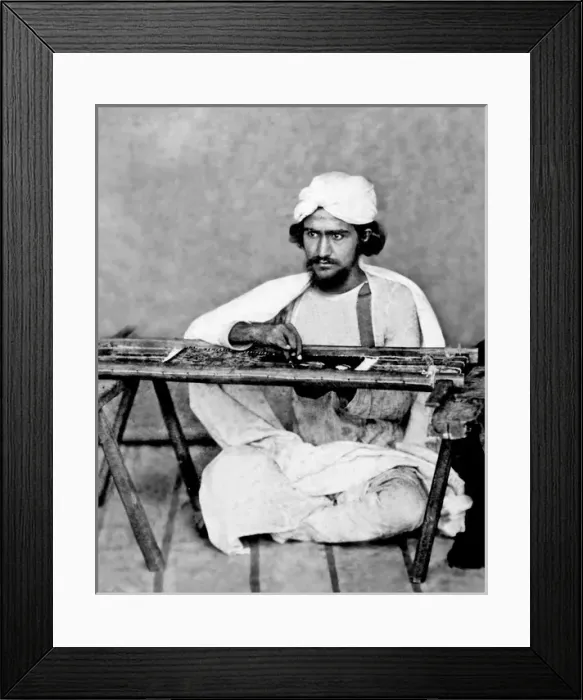 Framed Print : Indian weaver Framed Print : Indian weaver
