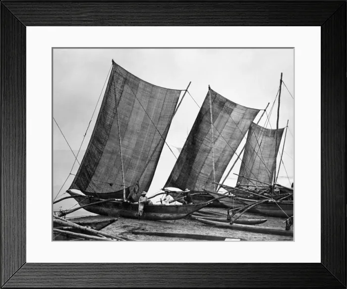 Framed Print : Fishing boats, India Framed Print : Fishing boats, India
