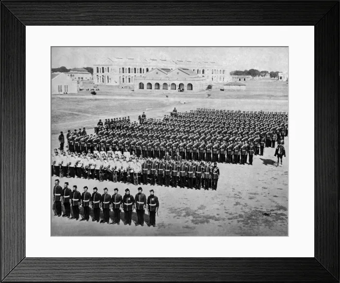 Framed Print : Men of the 77th Regiment, India Framed Print : Men of the 77th Regiment, India