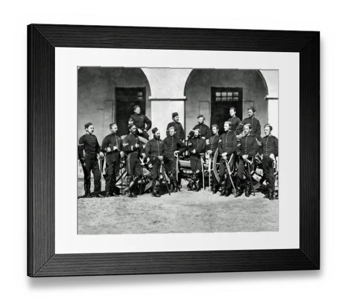 Framed Print : Royal Artillery group, India Framed Print : Royal Artillery group, India