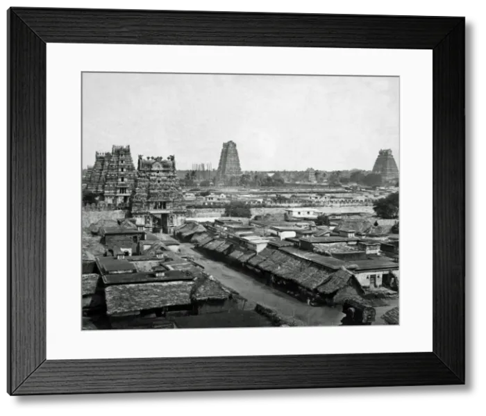 Framed Print : Pagodas at Seringapatam near Tiruchirappalli, India Framed Print : Pagodas at Seringapatam near Tiruchirappalli, India