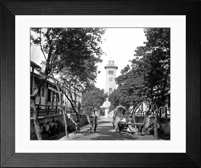 Framed Print : Street scene, Colombo, Ceylon (Sri Lanka) Framed Print : Street scene, Colombo, Ceylon (Sri Lanka)