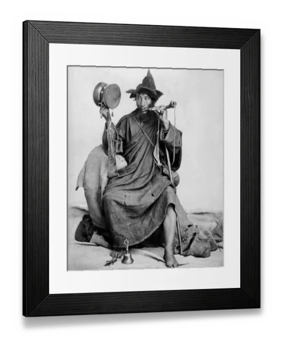 Framed Print : Bhutanese Lama, Darjeeling, India Framed Print : Bhutanese Lama, Darjeeling, India