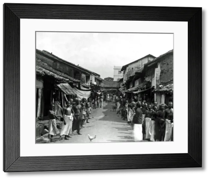 Framed Print : Street scene, Colombo, Ceylon (Sri Lanka) Framed Print : Street scene, Colombo, Ceylon (Sri Lanka)