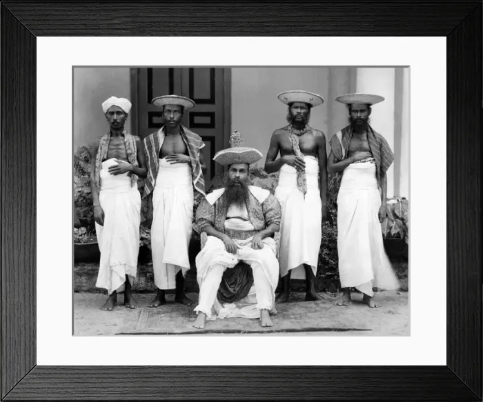 Framed Print : Native Chiefs, Ceylon (Sri Lanka) Framed Print : Native Chiefs, Ceylon (Sri Lanka)