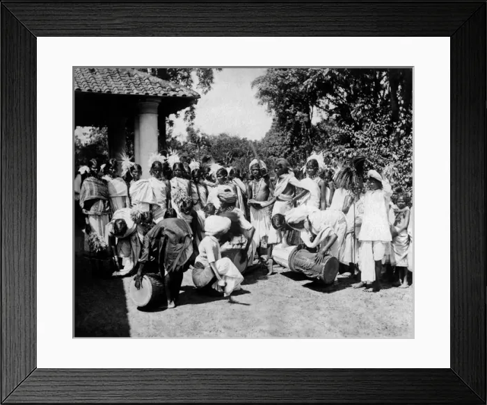 Framed Print : Dancers and drummers, Ceylon (Sri Lanka) Framed Print : Dancers and drummers, Ceylon (Sri Lanka)