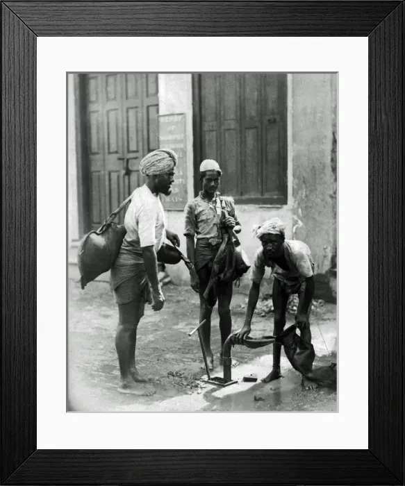 Framed Print : Water carriers, India Framed Print : Water carriers, India