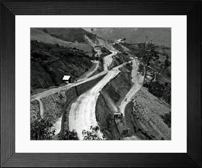 Framed Print : Reversing station, Darjeeling Railway, India Framed Print : Reversing station, Darjeeling Railway, India