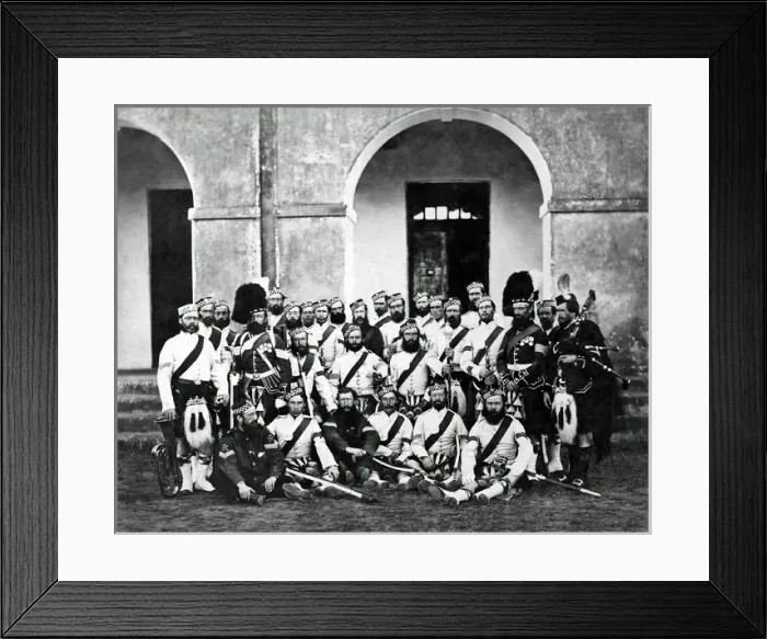 Framed Print : 93rd Scottish Regiment in India Framed Print : 93rd Scottish Regiment in India