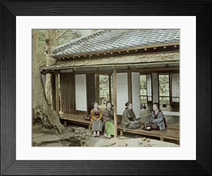 Framed Print : Tea house veranda, Japan Framed Print : Tea house veranda, Japan