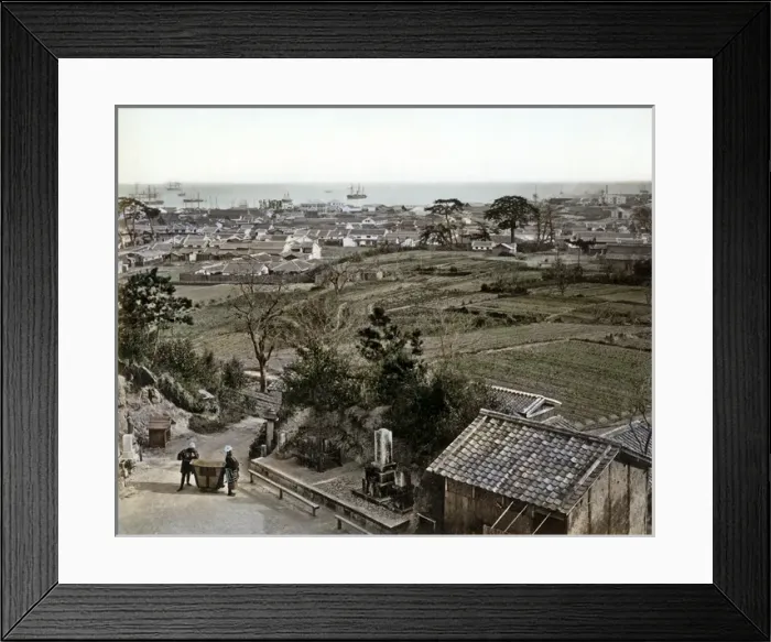 Framed Print : View of Kobe, Japan Framed Print : View of Kobe, Japan