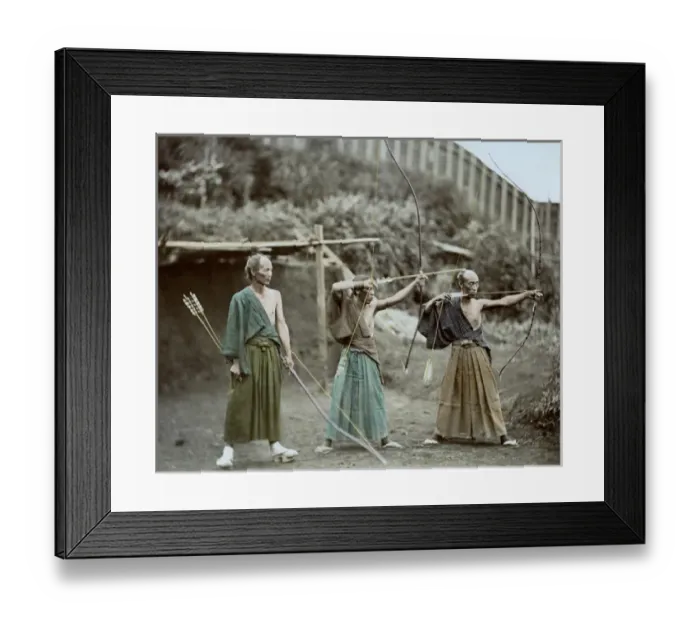 Framed Print : Three archers, Japan Framed Print : Three archers, Japan