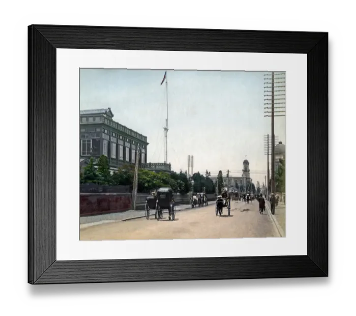 Framed Print : Club district, Yokohama, Japan Framed Print : Club district, Yokohama, Japan