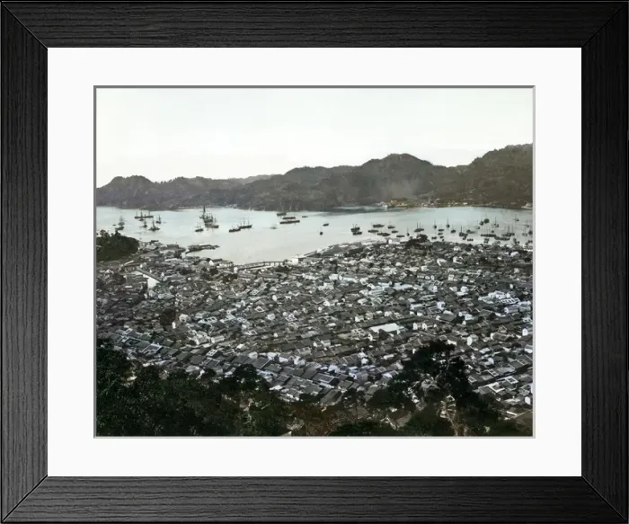Framed Print : View of Nagasaki, Japan Framed Print : View of Nagasaki, Japan