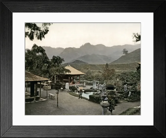 Framed Print : Gardens, Nikko, Japan Framed Print : Gardens, Nikko, Japan