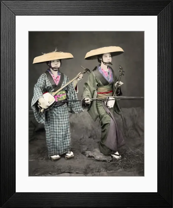 Framed Print : Street musicians, Japan Framed Print : Street musicians, Japan