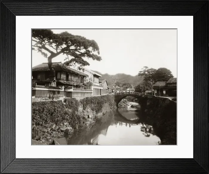 Framed Print : Stone bridge, Nakashima, Nagasaki, Japan Framed Print : Stone bridge, Nakashima, Nagasaki, Japan