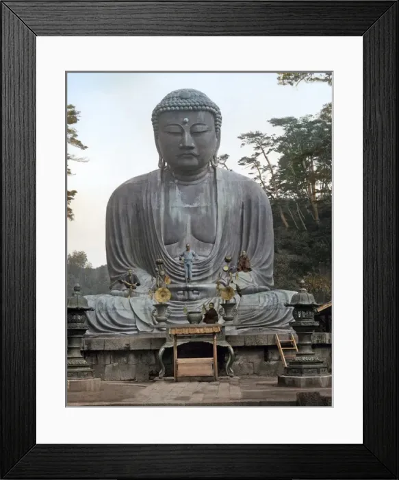 Framed Print : Bronze Buddha, Kamakura, Japan Framed Print : Bronze Buddha, Kamakura, Japan