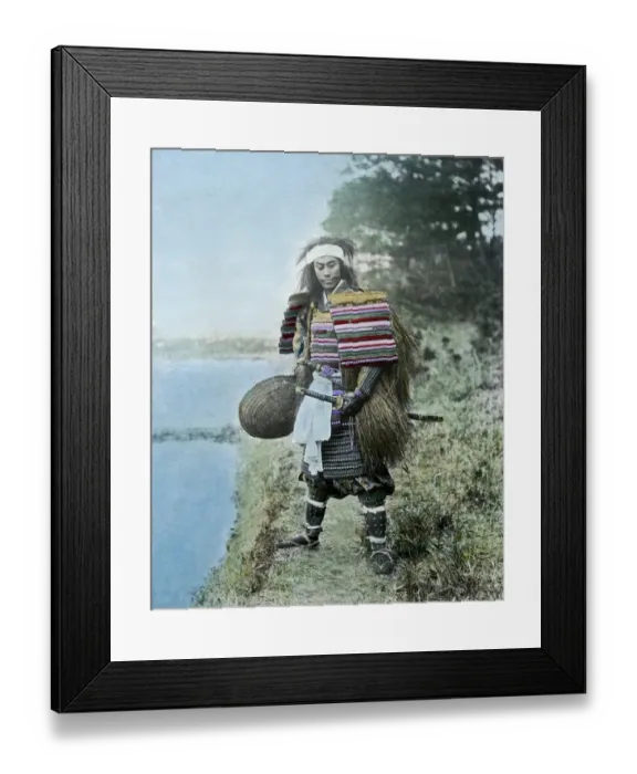 Framed Print : Samurai warrior in armour, Japan Framed Print : Samurai warrior in armour, Japan
