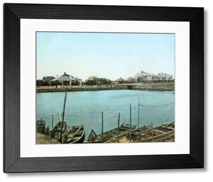 Framed Print : Tsukiji Foreign Settlement, Tokyo, Japan Framed Print : Tsukiji Foreign Settlement, Tokyo, Japan