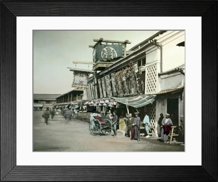 Framed Print : Street scene, Tokyo, Japan Framed Print : Street scene, Tokyo, Japan