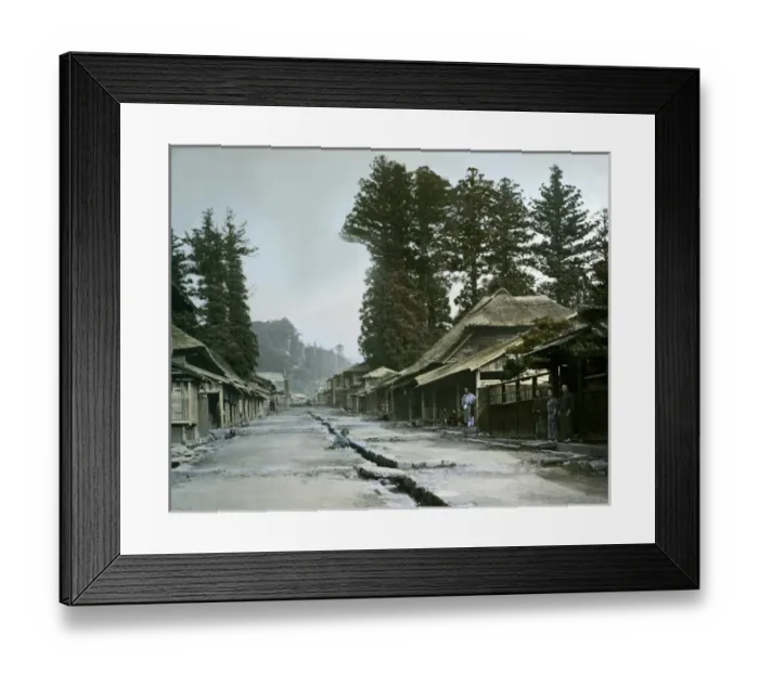 Framed Print : Street in Nikko, Japan Framed Print : Street in Nikko, Japan
