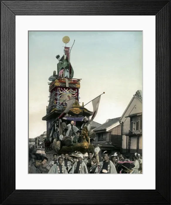 Framed Print : Festival procession, Japan Framed Print : Festival procession, Japan