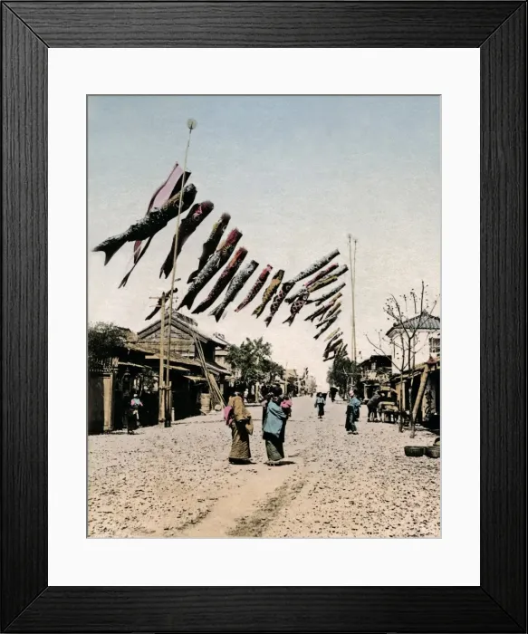 Framed Print : Carp banners, Japan Framed Print : Carp banners, Japan