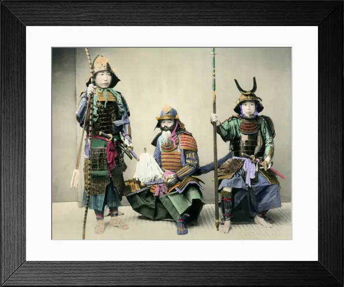Framed Print : Soldiers in armour, Japan Framed Print : Soldiers in armour, Japan