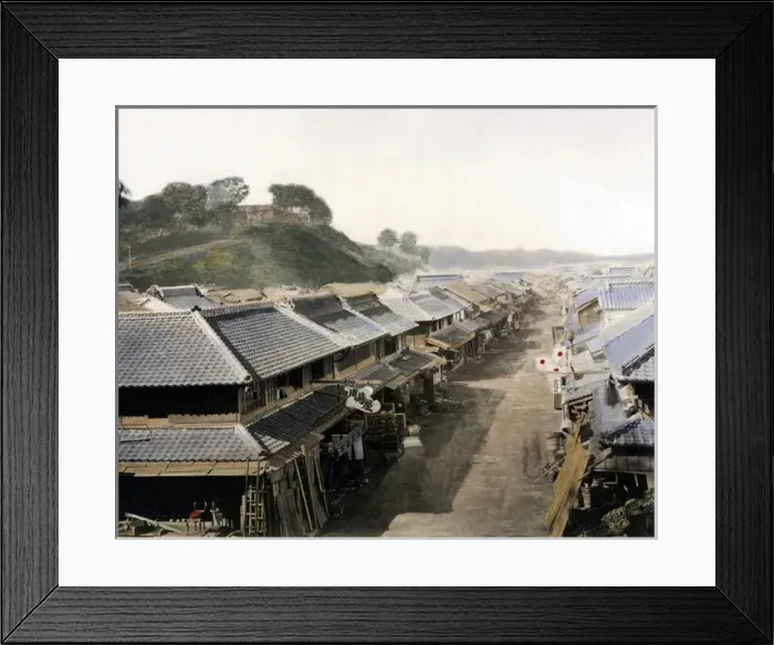 Framed Print : Rooftop view, Japan Framed Print : Rooftop view, Japan