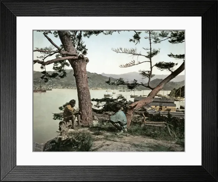 Framed Print : View over Nagasaki, Japan Framed Print : View over Nagasaki, Japan