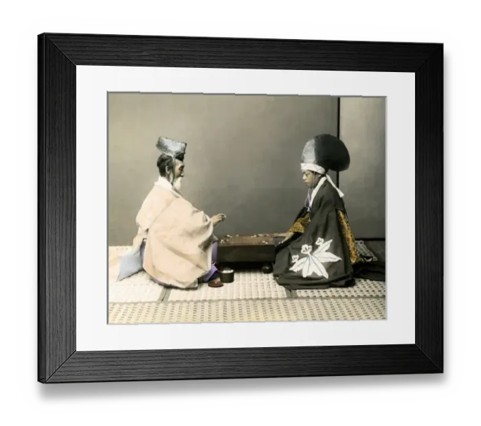 Framed Print : Priests playing checkers, Japan Framed Print : Priests playing checkers, Japan