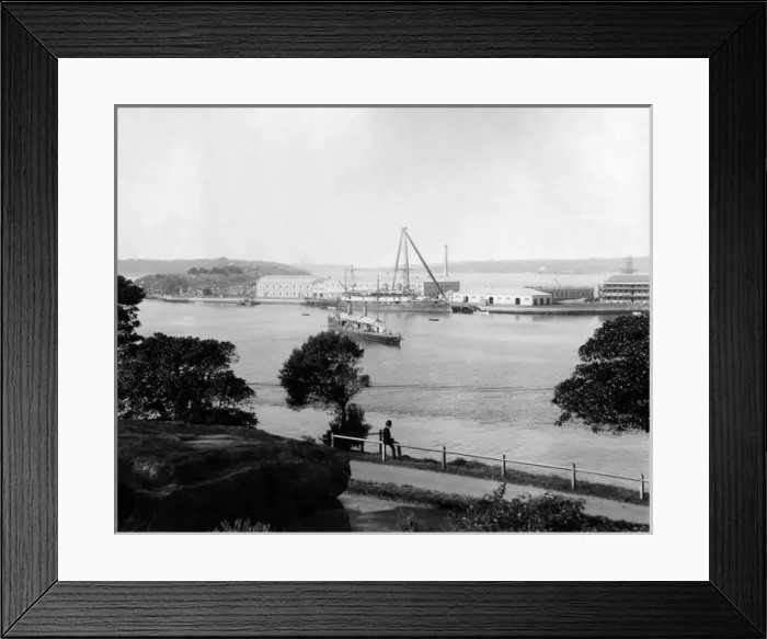 Framed Print : Naval Depot, Garden Island, Sydney Harbour, Australia Framed Print : Naval Depot, Garden Island, Sydney Harbour, Australia