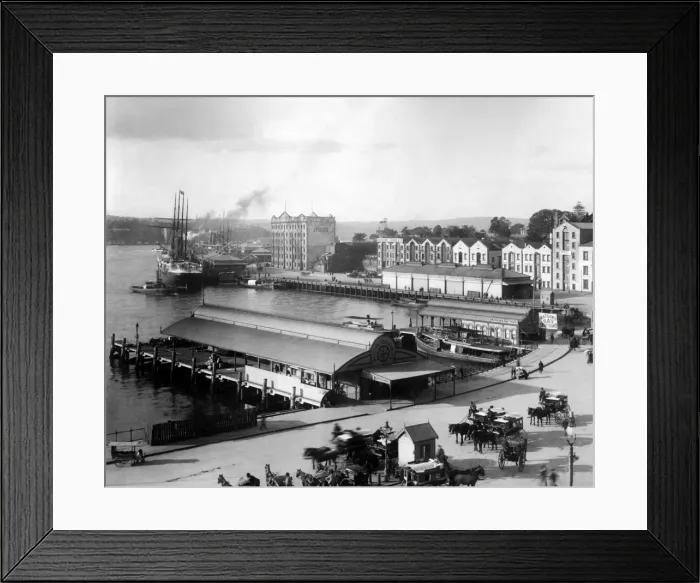 Framed Print : Circular Quay from Customs House, Sydney, Australia Framed Print : Circular Quay from Customs House, Sydney, Australia