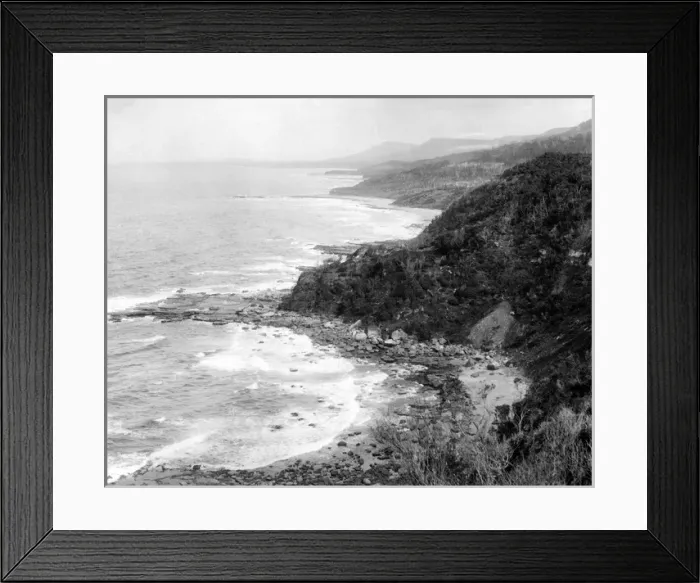 Framed Print : Coastal scene, Clifton, Illawarra District, Australila Framed Print : Coastal scene, Clifton, Illawarra District, Australila