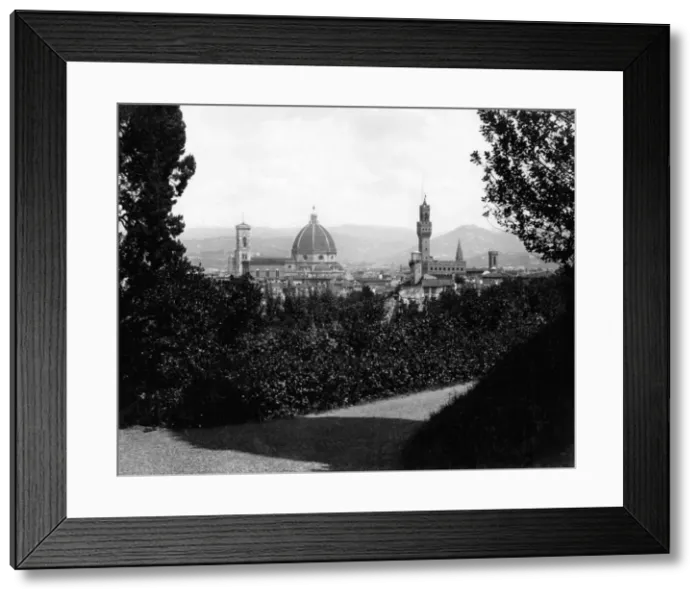 Framed Print : Florence from the Boboli Gardens, Italy Framed Print : Florence from the Boboli Gardens, Italy