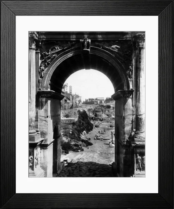 Framed Print : Triumphal Arch of Septimius Severus, Rome, Italy