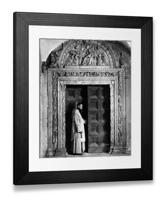 Framed Print : Monk, Certosa di Pavia, Lombardy, Italy Framed Print : Monk, Certosa di Pavia, Lombardy, Italy