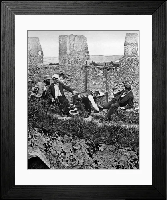 Framed Print : Kissing the Blarney Stone, Ireland Framed Print : Kissing the Blarney Stone, Ireland