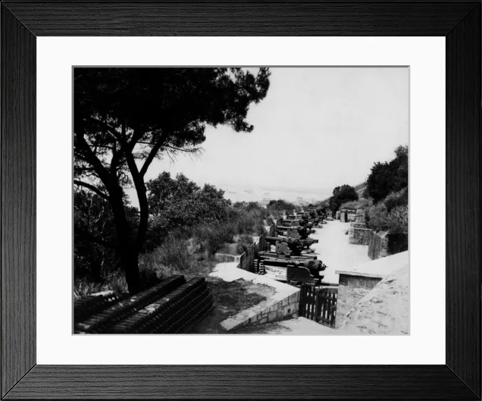 Framed Print : Gun battery, Gibraltar, Mediterranean Framed Print : Gun battery, Gibraltar, Mediterranean