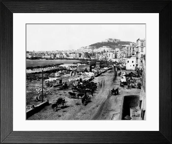 Framed Print : Waterfront, Naples, Italy Framed Print : Waterfront, Naples, Italy