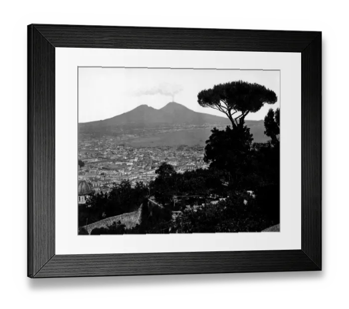 Framed Print : Naples and Vesuvius, Italy Framed Print : Naples and Vesuvius, Italy