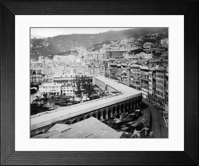 Framed Print : Waterfront, Genoa, Italy Framed Print : Waterfront, Genoa, Italy