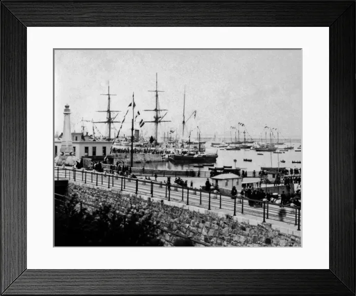Framed Print : Kingstown Harbour (Dun Laoghaire), Ireland Framed Print : Kingstown Harbour (Dun Laoghaire), Ireland
